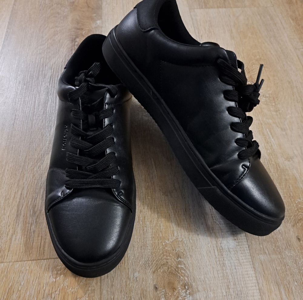 Reaction Kenneth Cole Black Low-Top Lace-Up Sneakers Men's Size 12